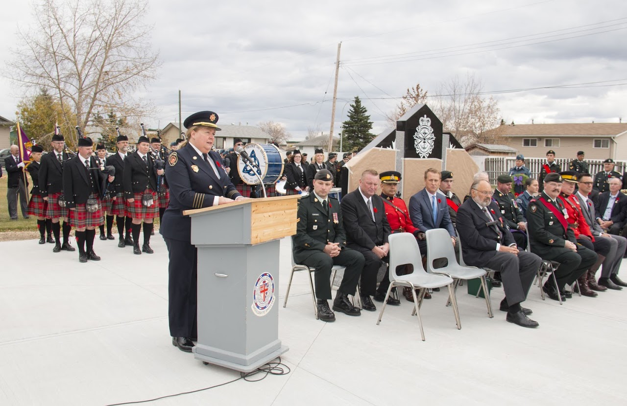 Speech, Unvelling ceremony