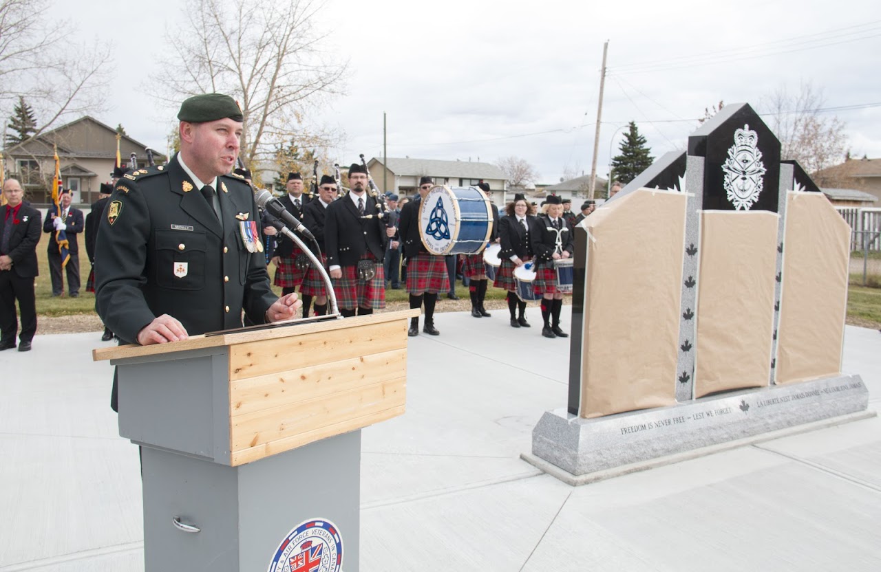 Army speech, Unvelling ceremony