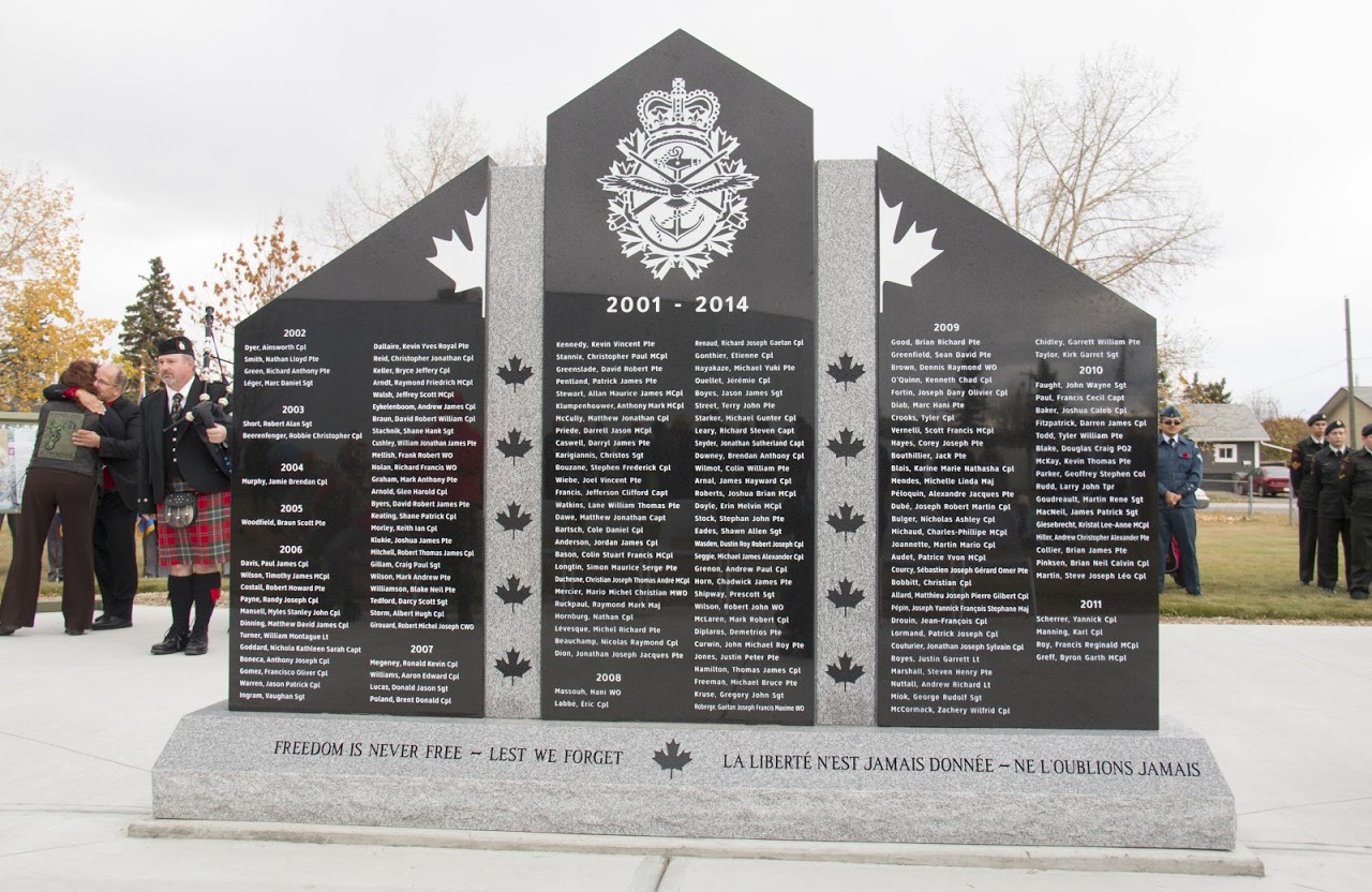 War monument, Unvelling ceremony